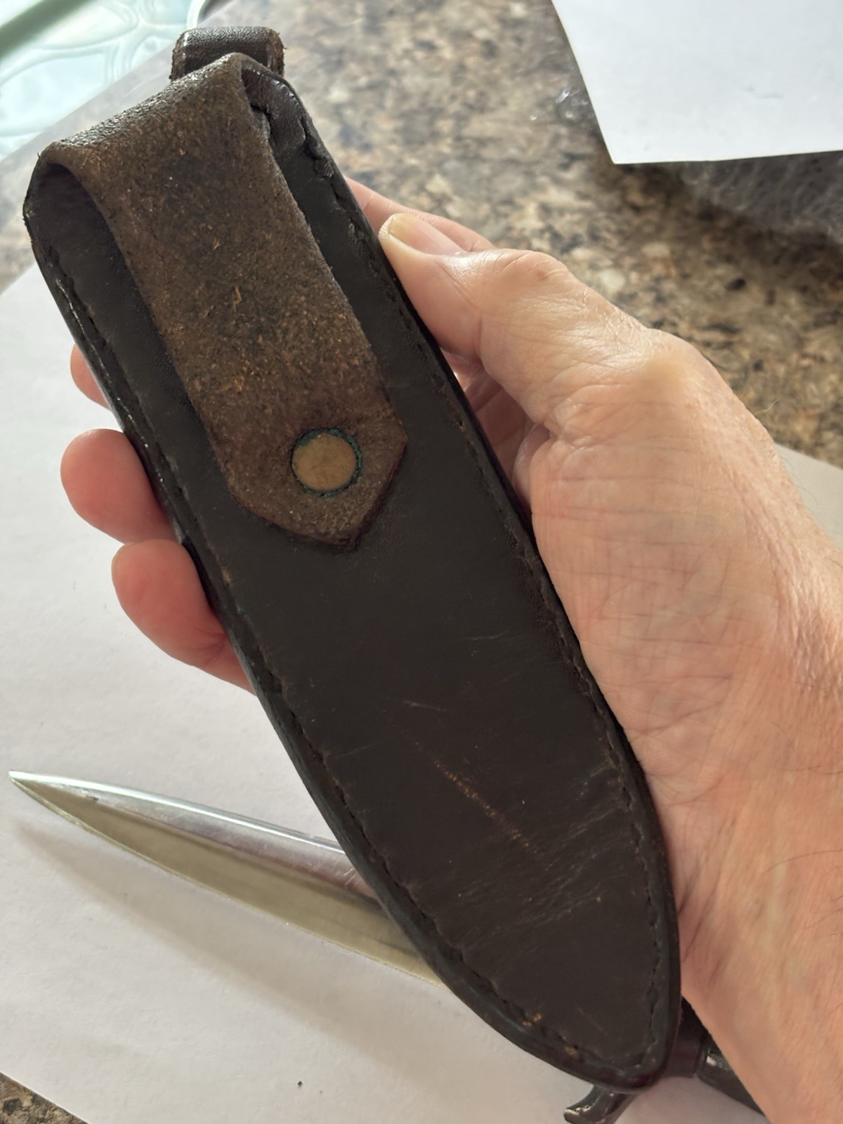 American Blade (AB-27) Vintage Boot Dagger Fixed Blade KnifeW/ Sheath