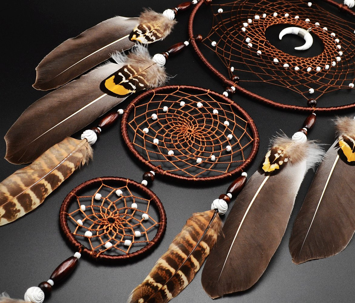Large Dream Catchers for Bedroom Adult Brown Boho