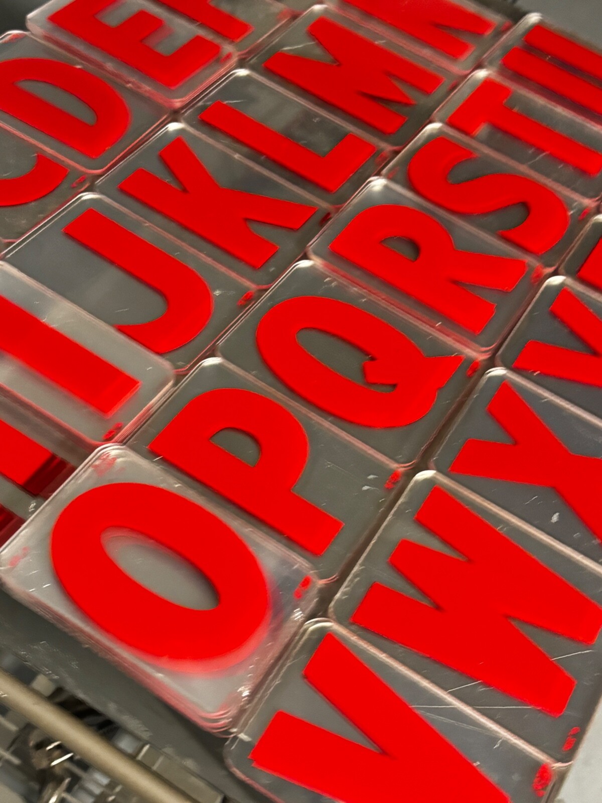 96 pcs Complete Set 4" Red Letters for 5" Marquee Sign