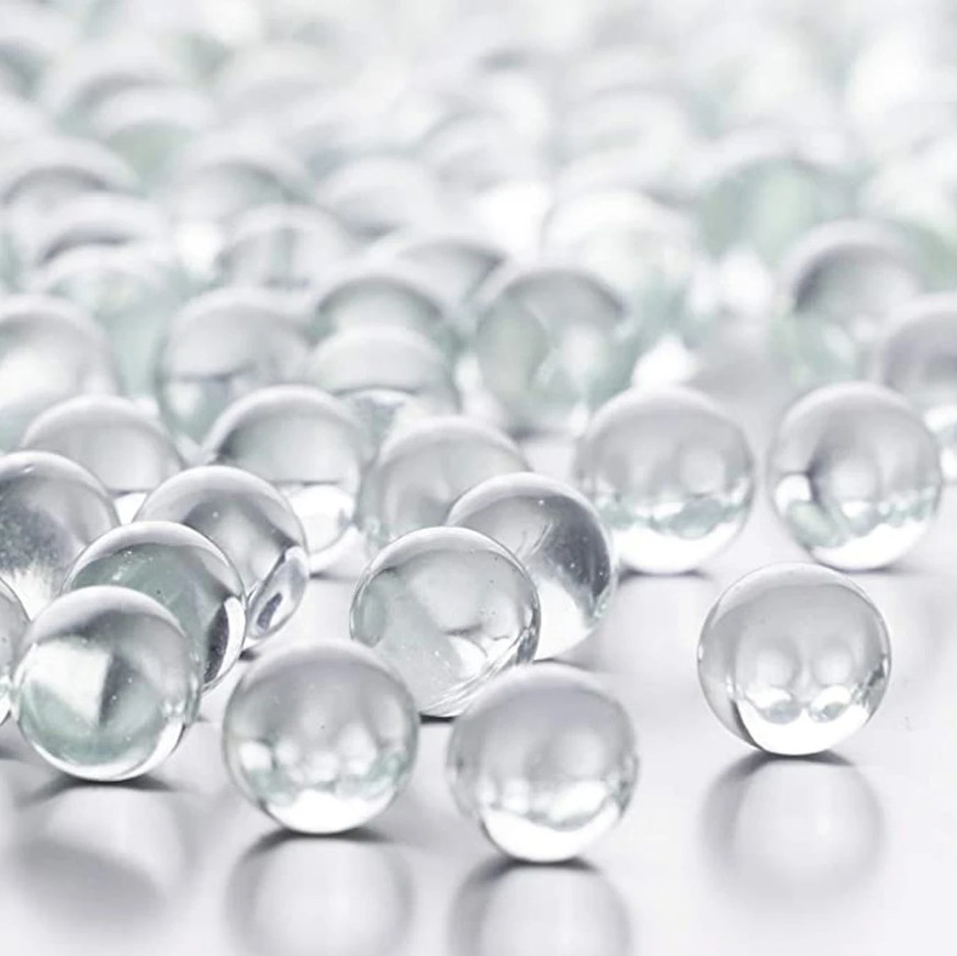 20pcs Transparent Solid Glass Marbles 10/14/16mm Slingshot & Games - NEW