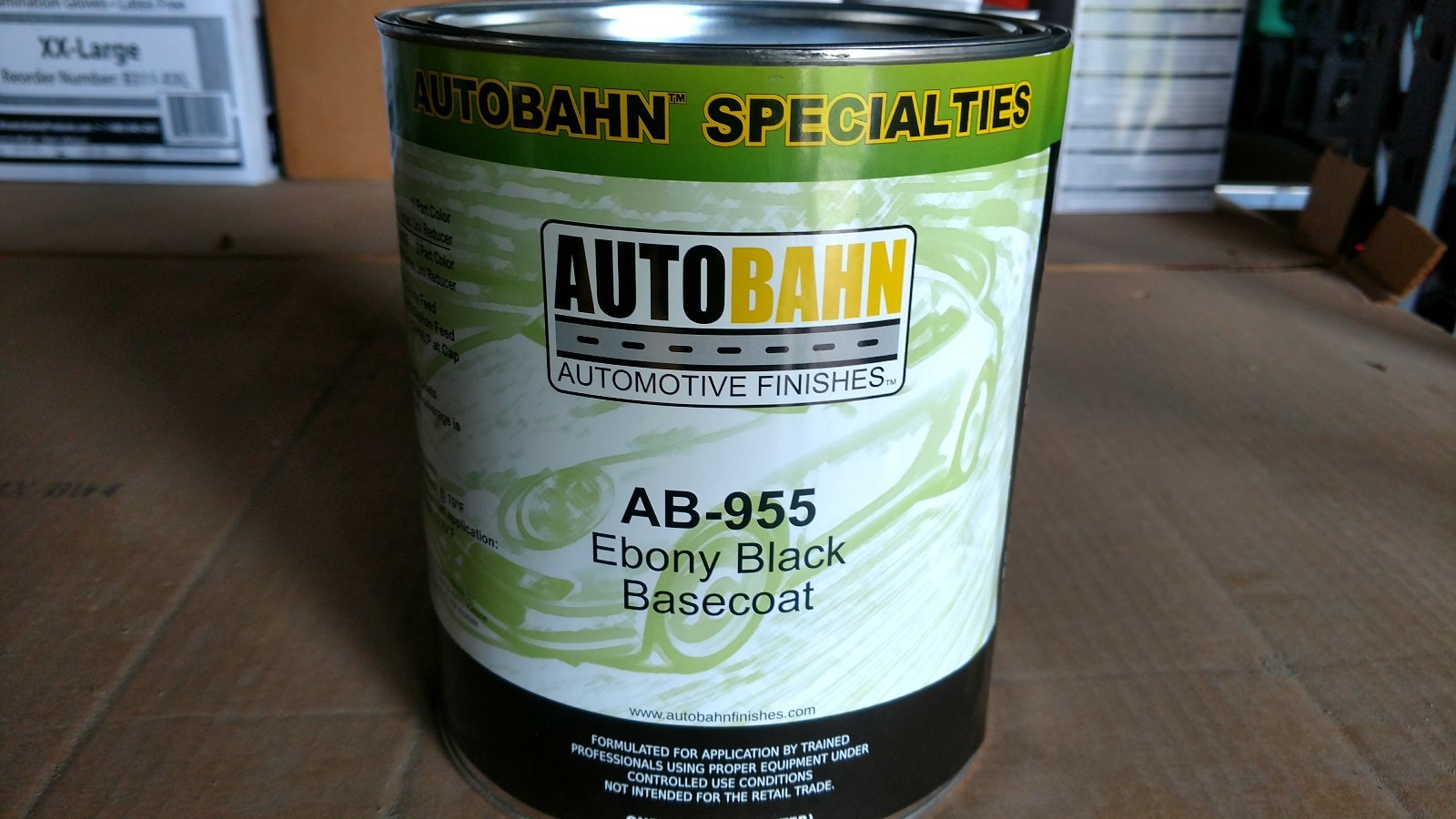 GM WA8555 Black basecoat 1 gallon Ebony Black Autobahn