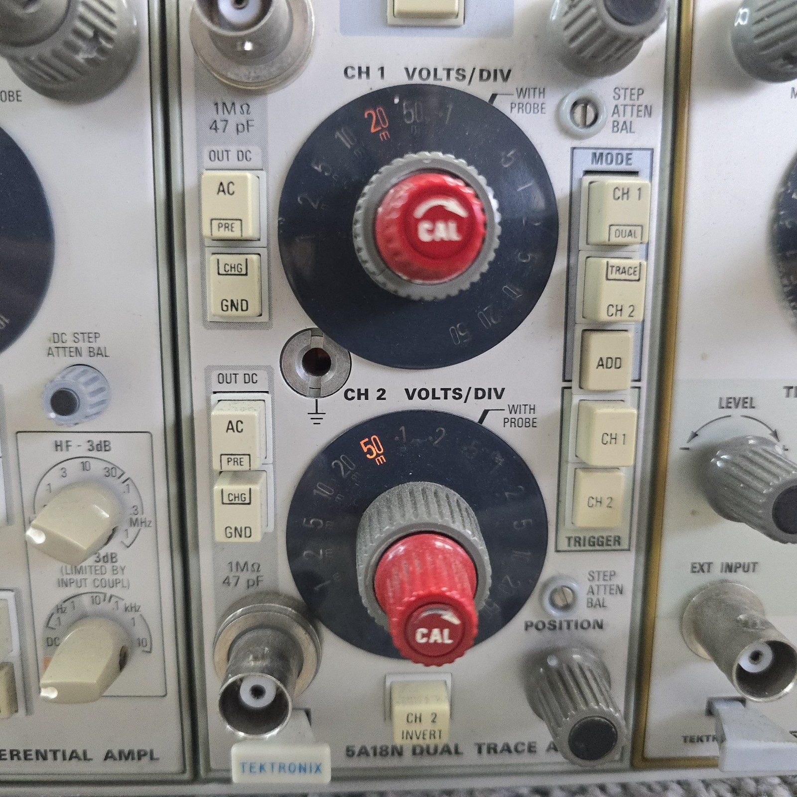 Tektronix 5111 Dual Beam Analog Storage Oscilloscope Biomedical 5A22N Diff AMPL