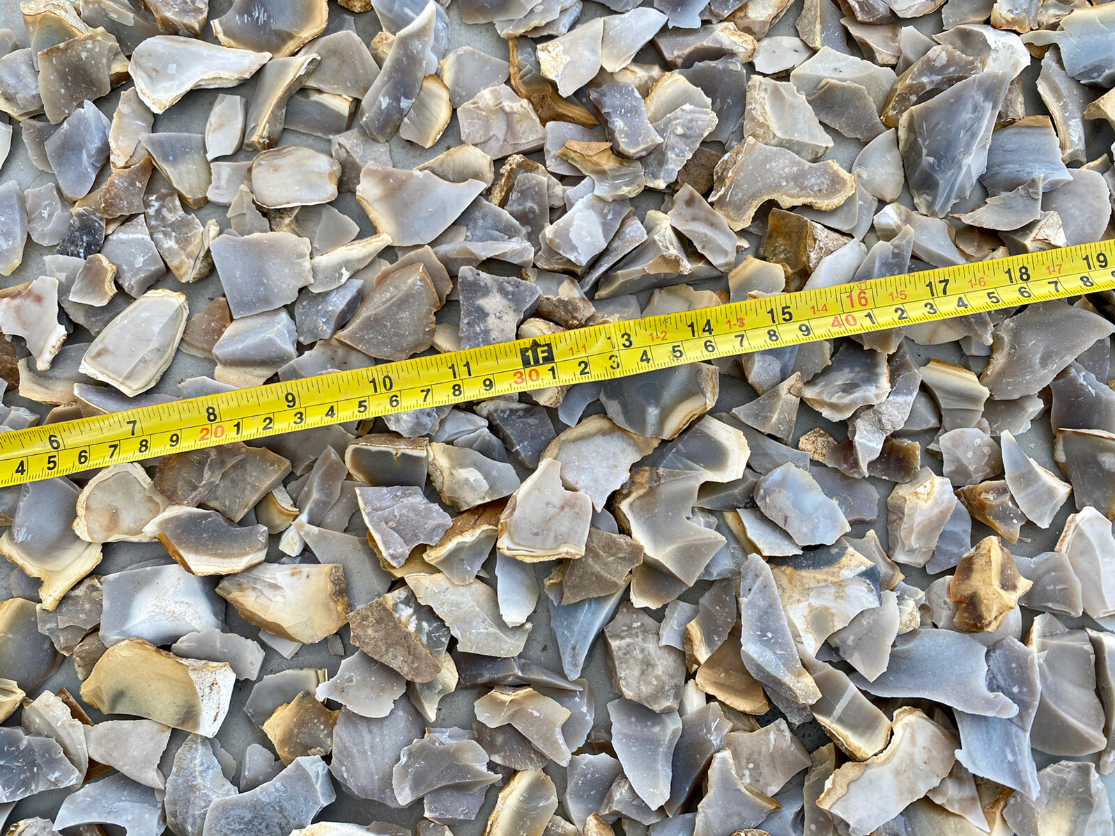 8+ Lbs of Pretty TX Chert/Flint Small Flakes/Pieces ~ Tumble-Lapidary-Decorative