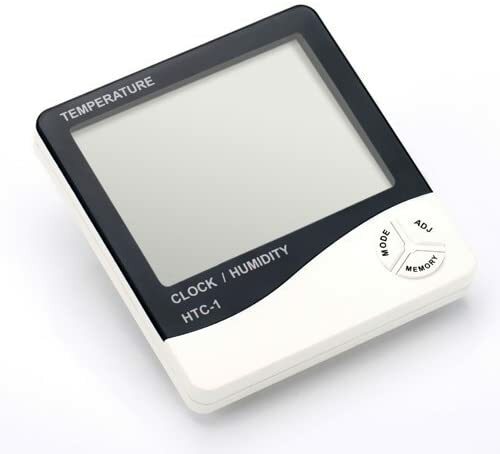 Thermometer Indoor Digital LCD Hygrometer Temperature Humidity Meter Alarm Clock