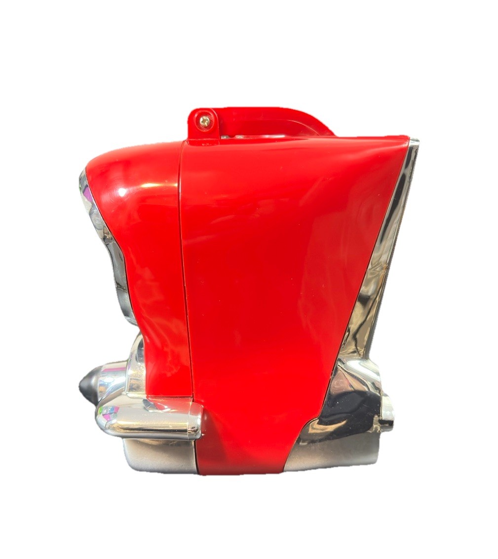 Vintage Randix Red '57 Chevy AM/FM Portable Stereo Cassette Player Radio