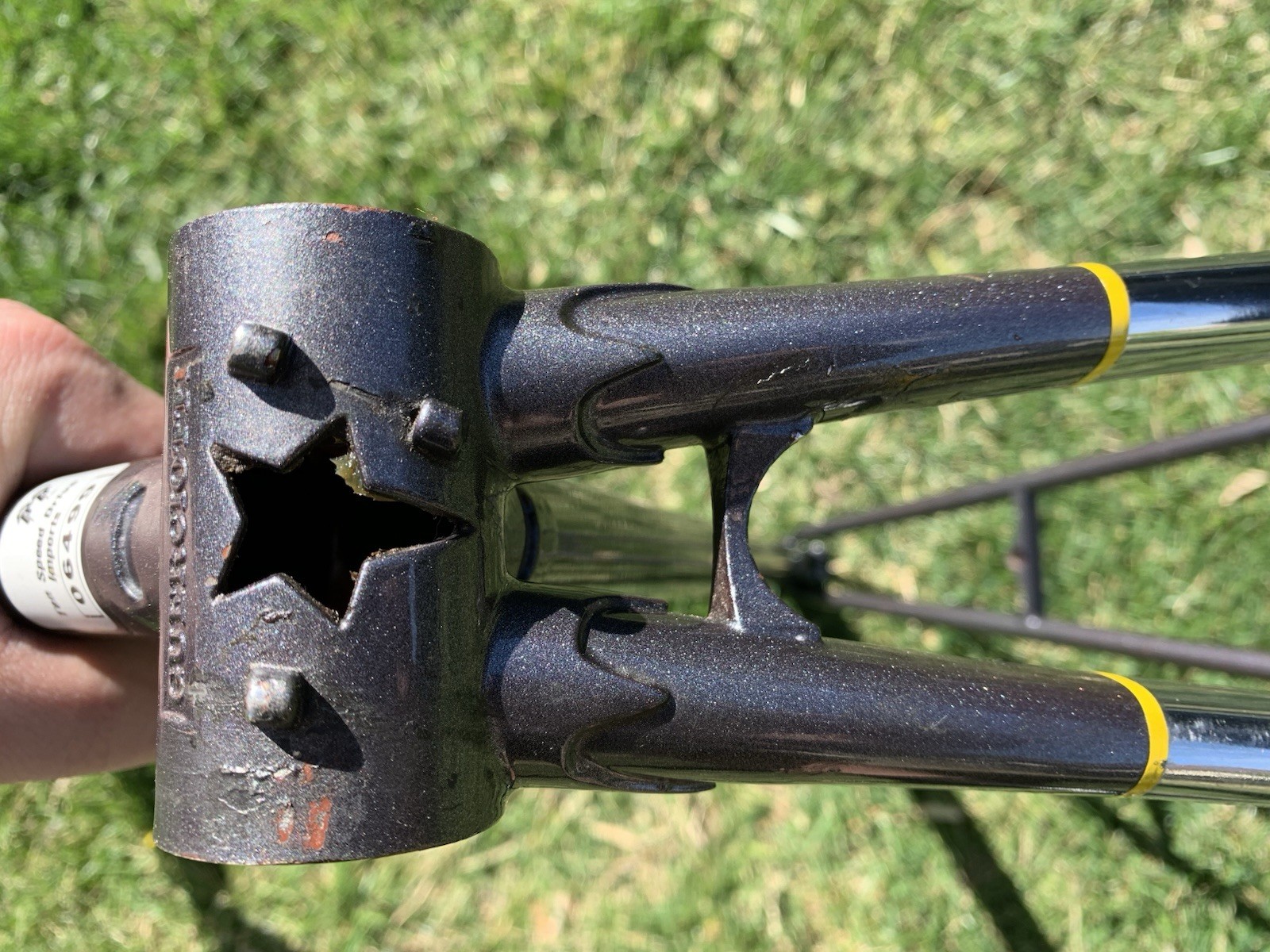 62cm x 60cm 1991 Guerciotti Steel Road Bike Frame Columbus TSX Clears 30mm Tire!