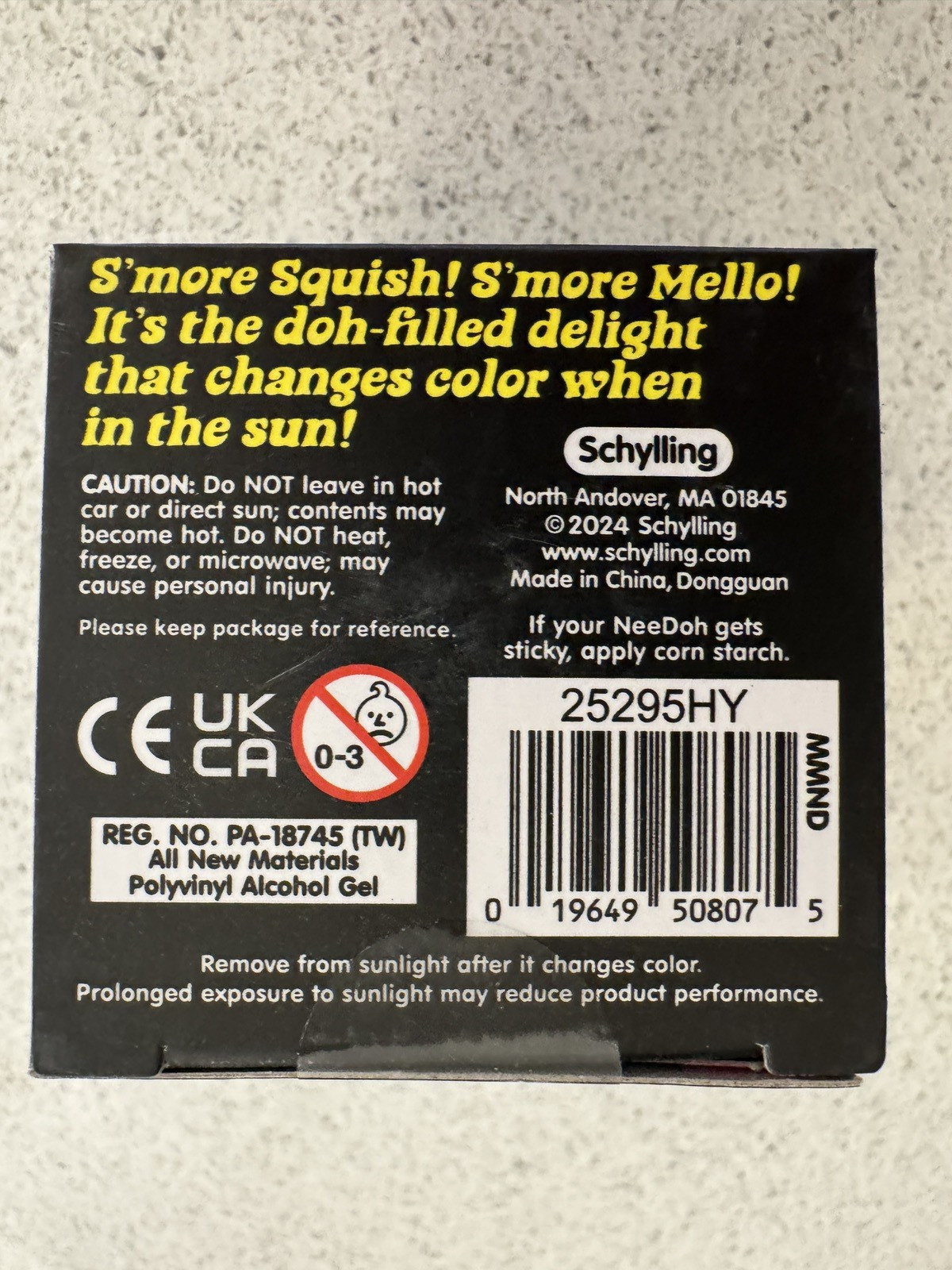 Schylling NeeDoh Mello Mallo Viral TikTok Fidget Toy UV Color Change Pick Color