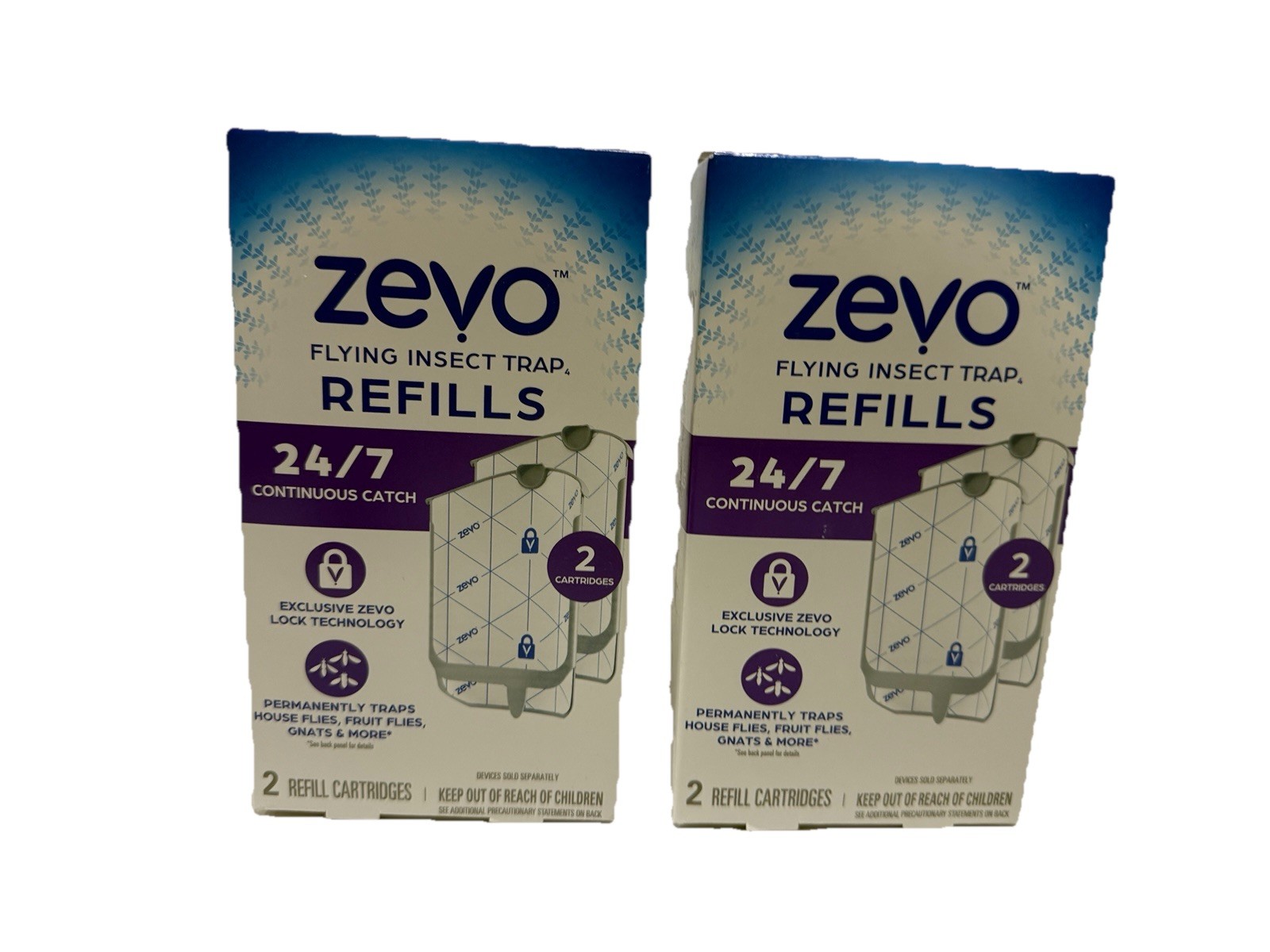 Zevo Flying Insect Trap Refill Cartridges, Bug Trap(4 Refill Cartridges)