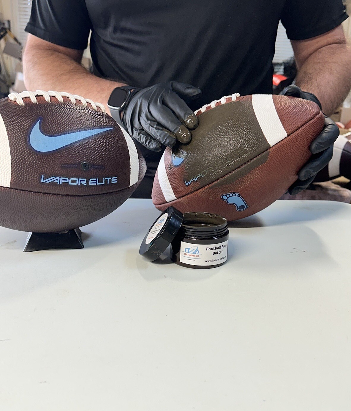 LBC Football Prep Butter 4oz Size Mud Compound Mix For Game Prepping Footballs