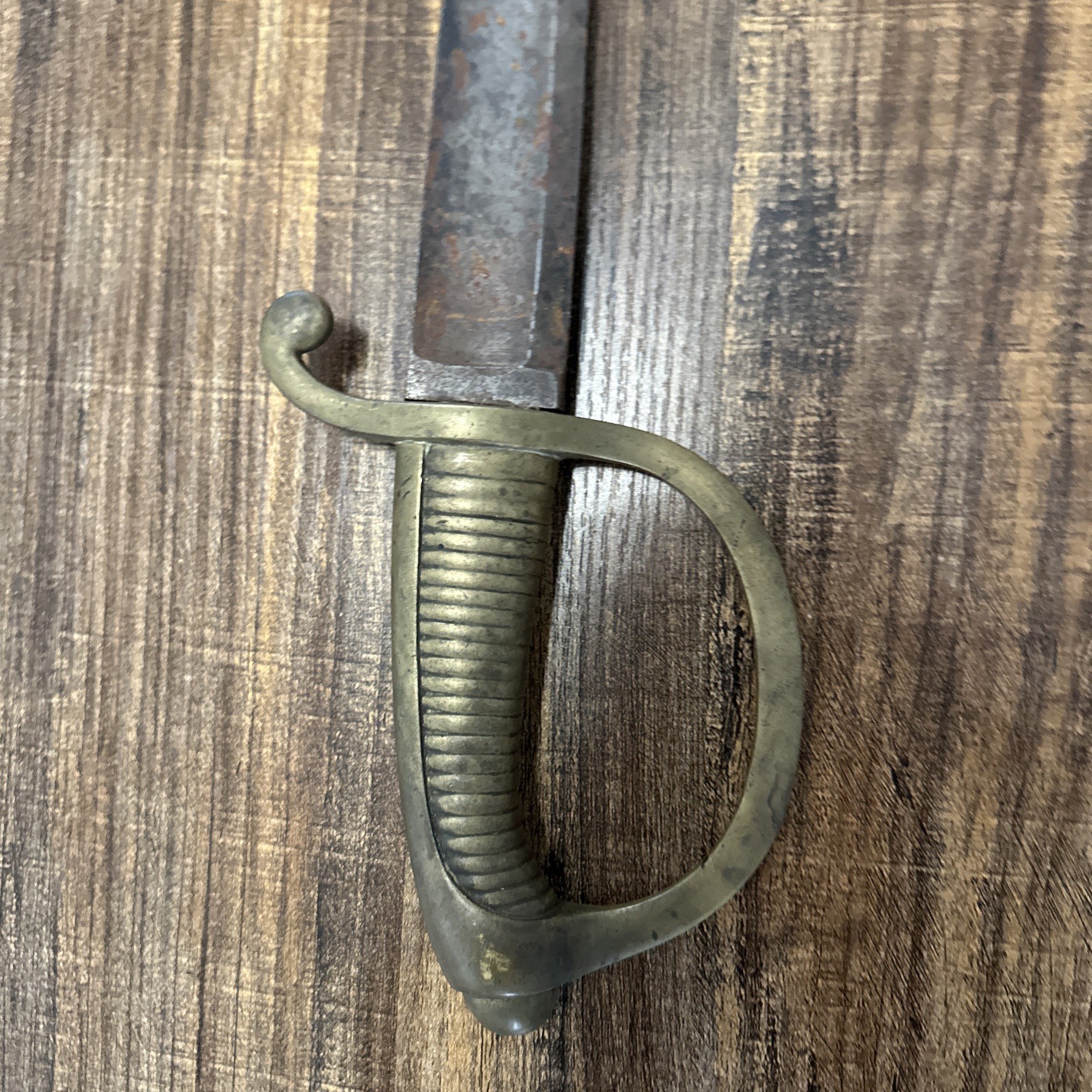 1800s French Calvary Sword Napoleonic Era Sword Brass Steel Artillery Sword