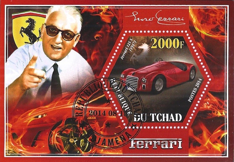 Mini Sheet 2014 Used Ferrari of Toddler Cars Race Old