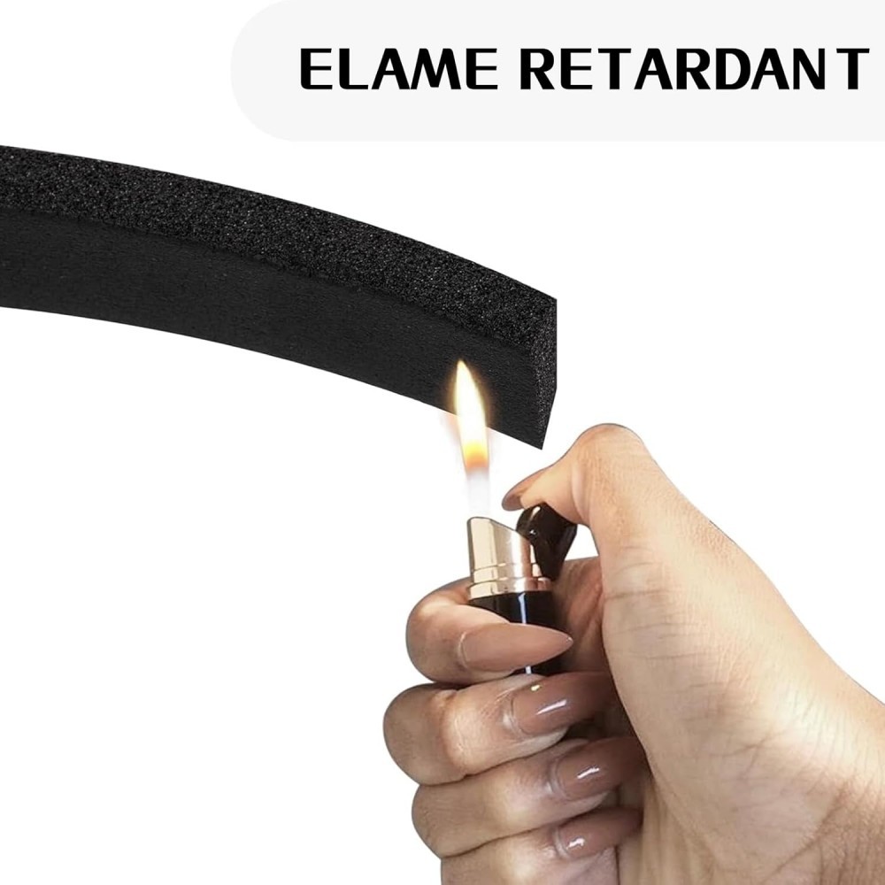 1In x 3/4In x 16.5Ft Foam Insulation Weather Stripping Tape Door Seal Strip