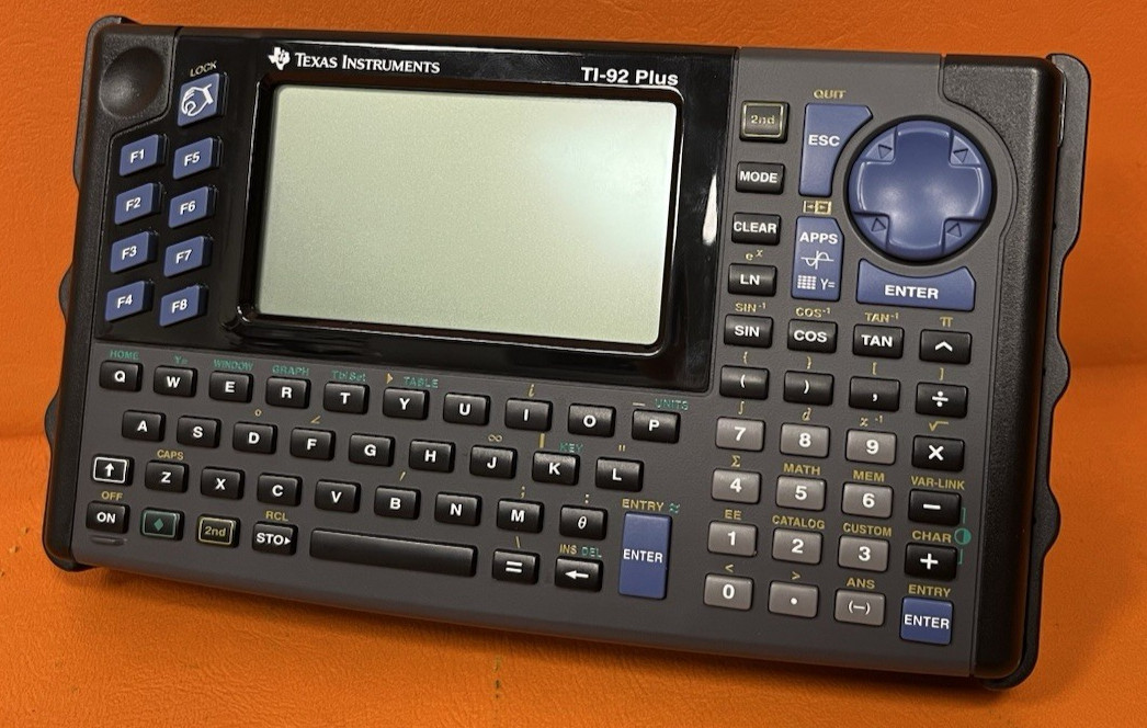 Texas Instruments TI-92 Plus Graphing Calculator With Cover *Tested