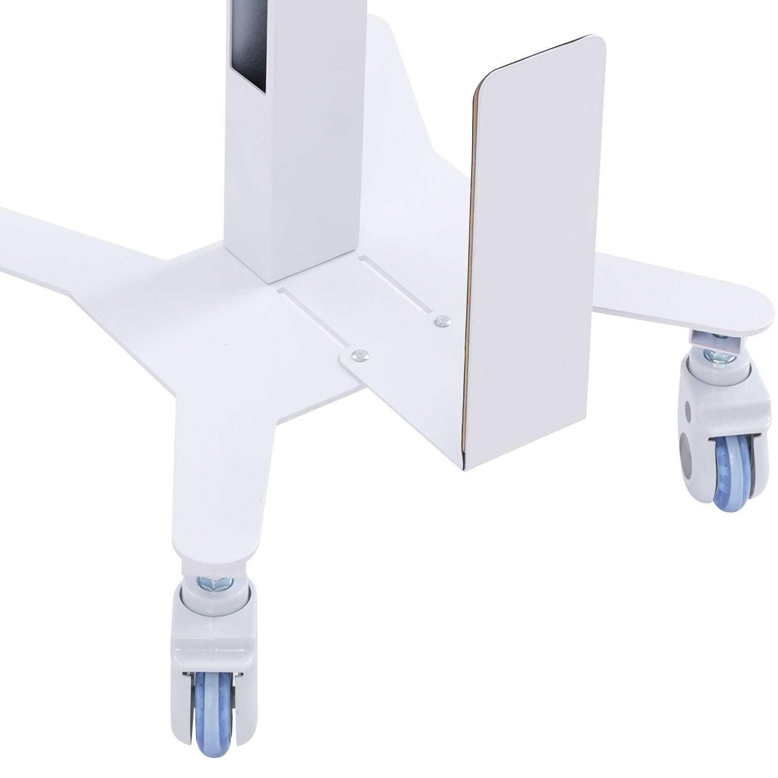 Mobile PC Cart Rolling Computer Workstation Adjustable Hospital Beauty Spa Cart