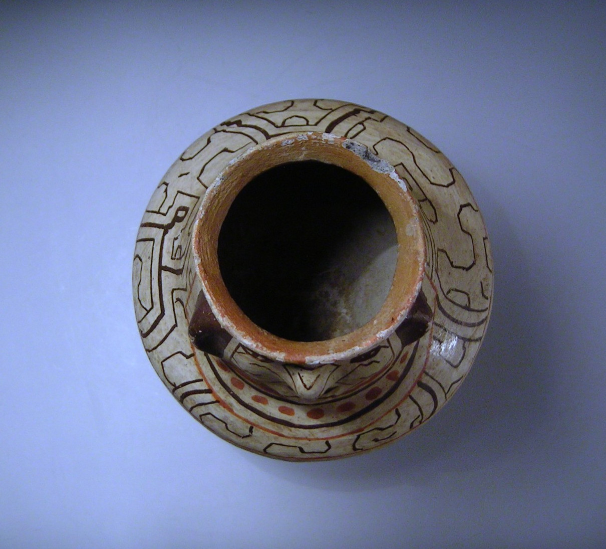 Vintage Shipibo Conibo Pottery Peruvian Effigy Water Vessel