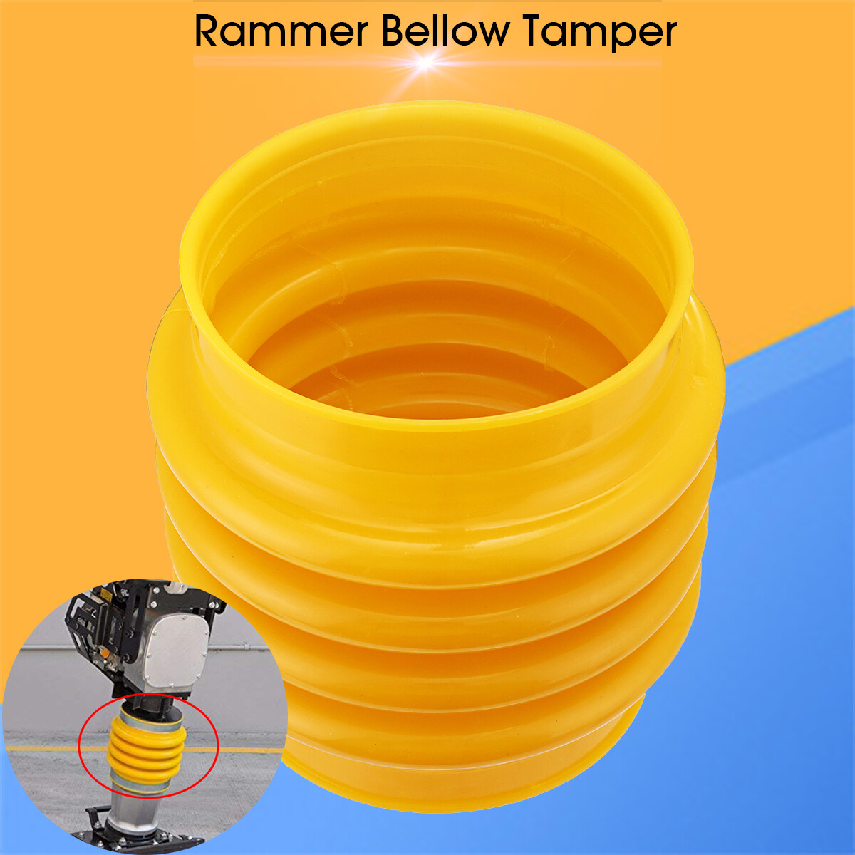 Polyurethane Bellows Boot Part For Wacker Rammer Jumping Jack Compactor Tamper