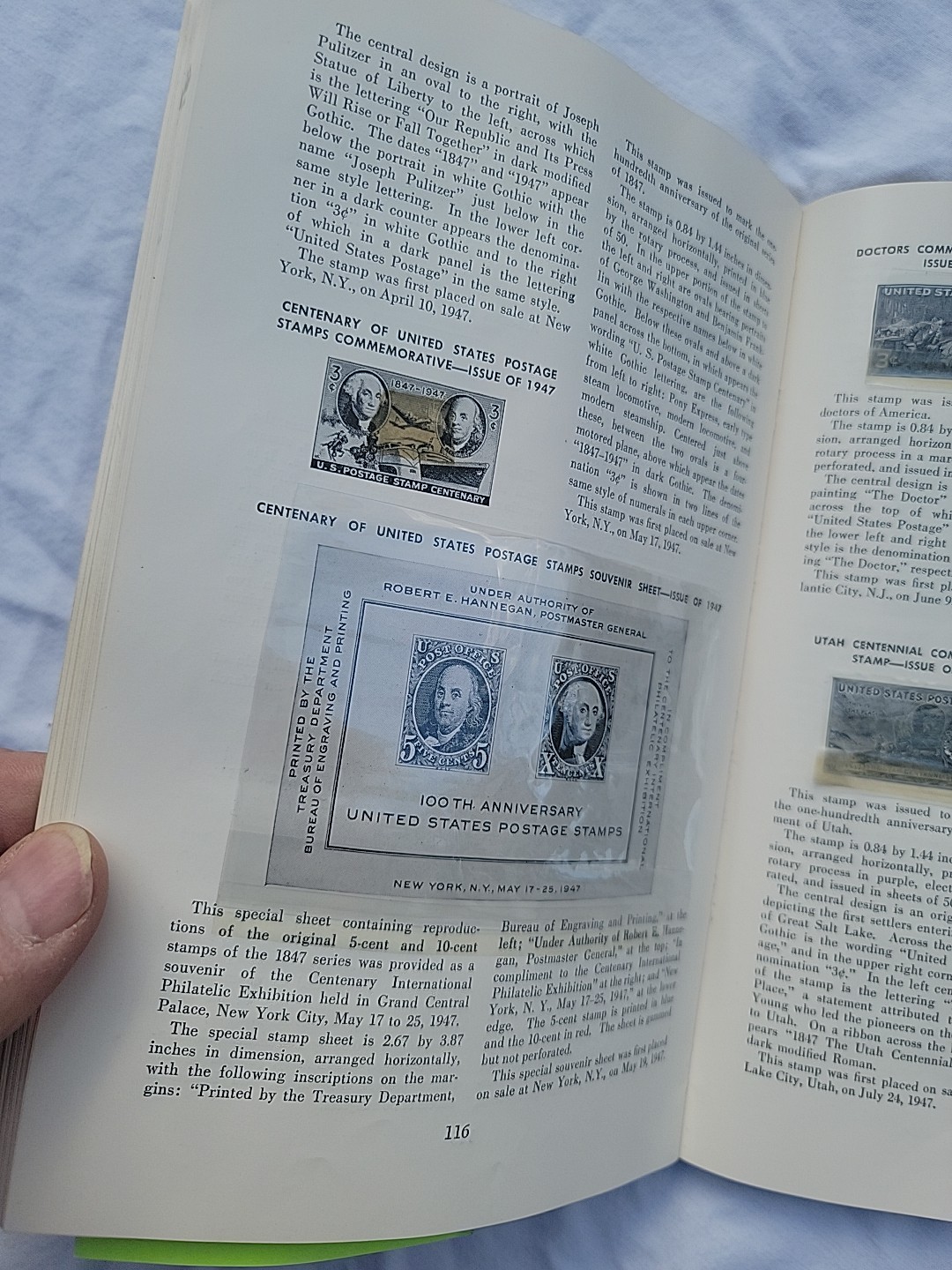 Postage Stamps of the United States 1847-1963 Post Office Dept Postmaster *READ*