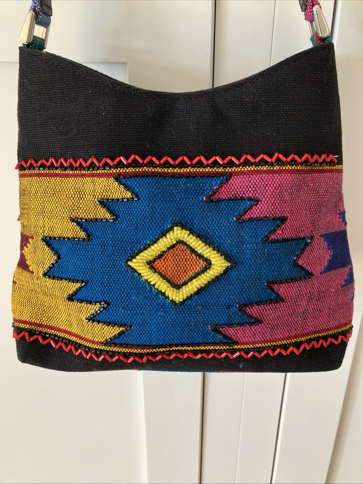 Isabella Fiore Purse, Beaded, Southwestern, Navajo, Aztec, Tapestry
