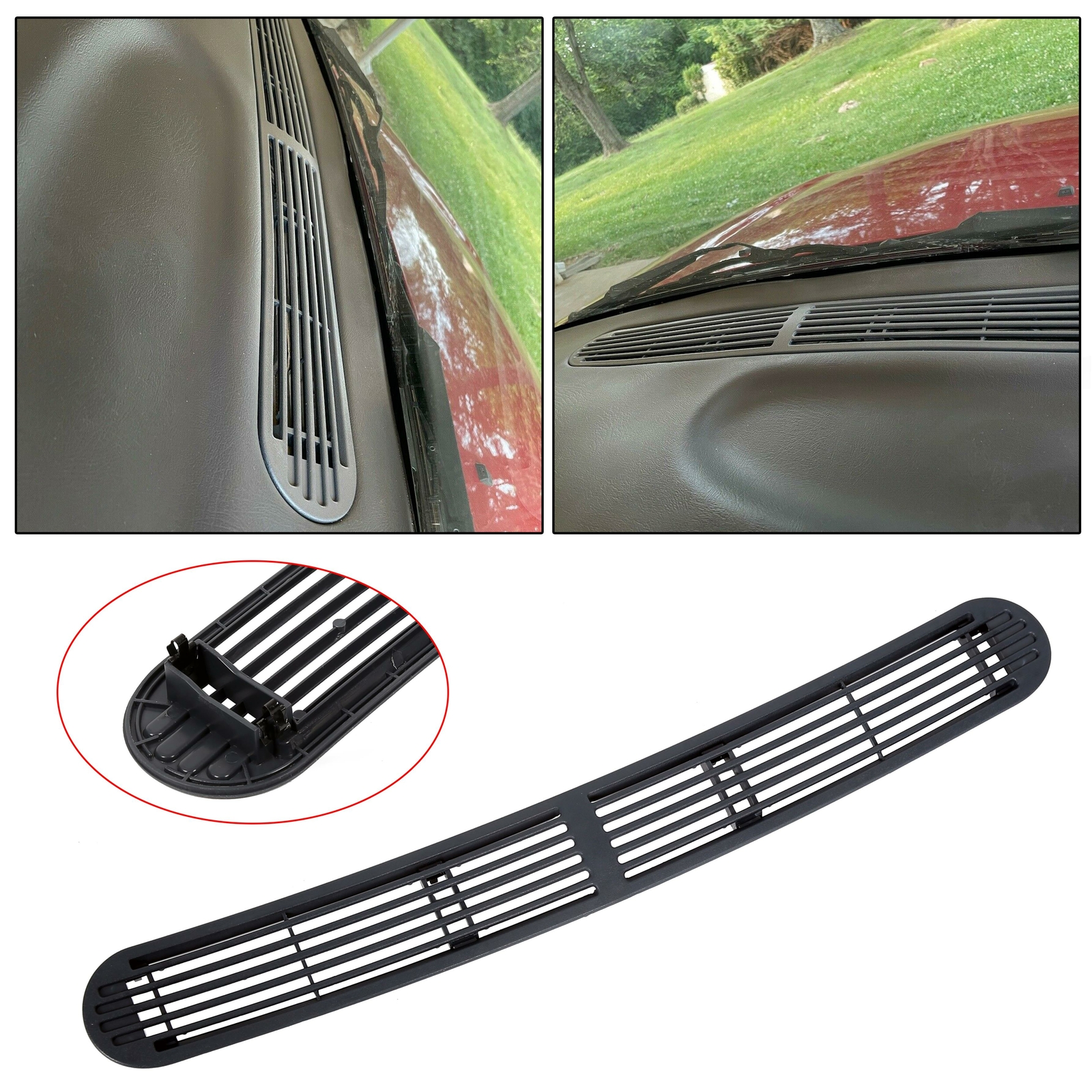 Dash Defrost Vent Cover Grille Panel For 98-04 Chevy GMC Sonoma S10 S15 Blazer
