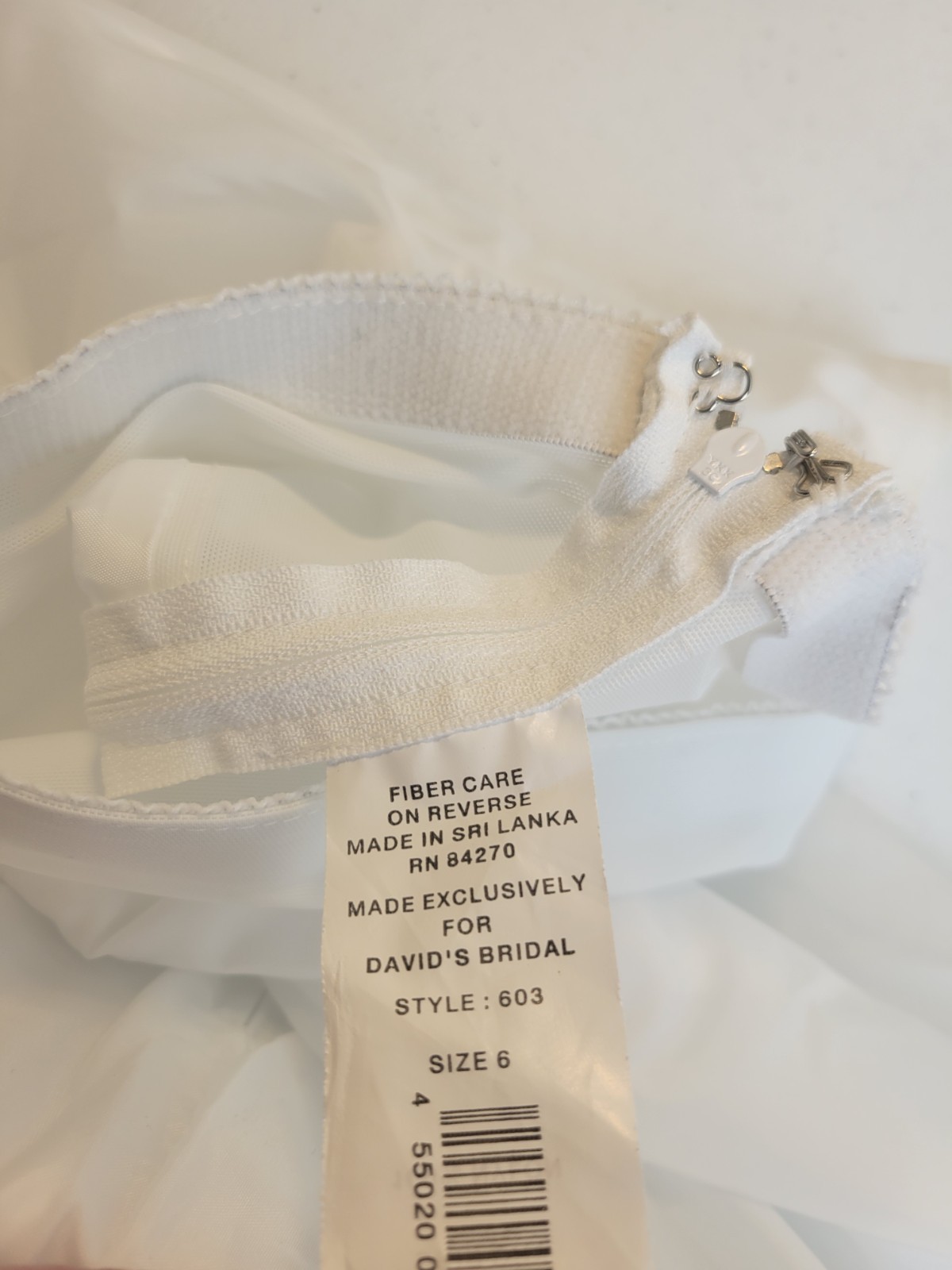 White David's Bridal Ball Gown Half Slip Wedding Skirt Petticoat Women's Size 6