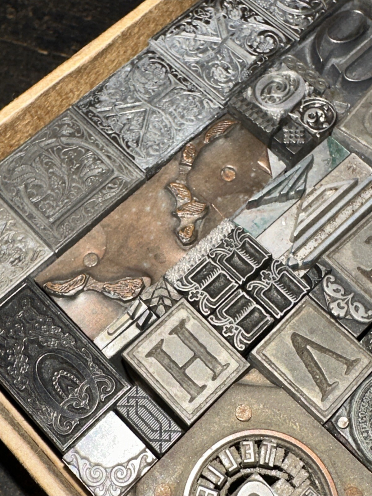 Printing Blocks Ornamentals Borders Dingbats. Wonderful Variety!! #D Beautiful!