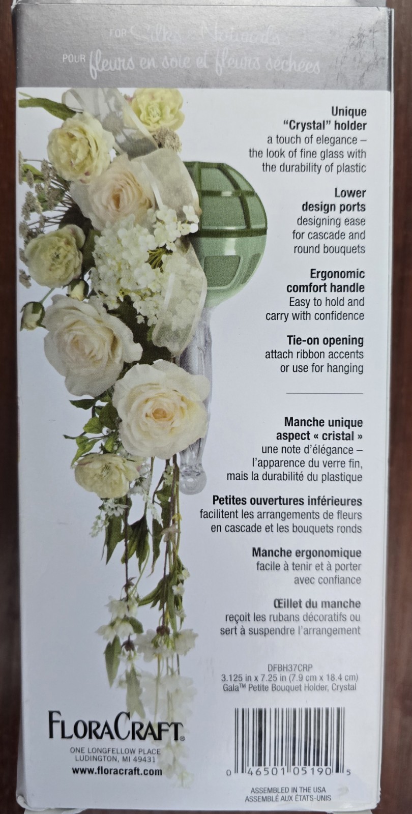 Gala Crystal Foam Bouquet Holder 🔥RARE🔥 Silk & Dried Flowers - Wedding, Bridal