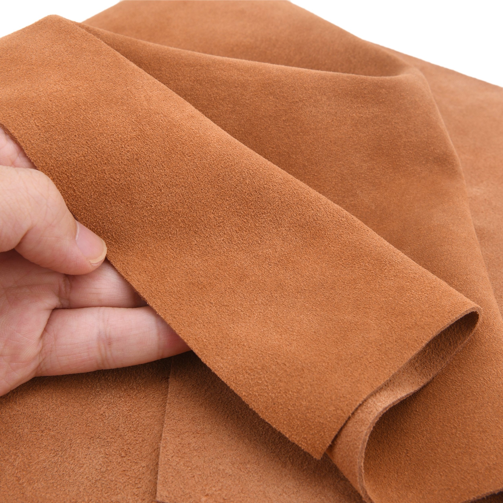 5/6oz Suede Cowhide Leather Pieces Tooling Leather for Sewing ,Craft Projects