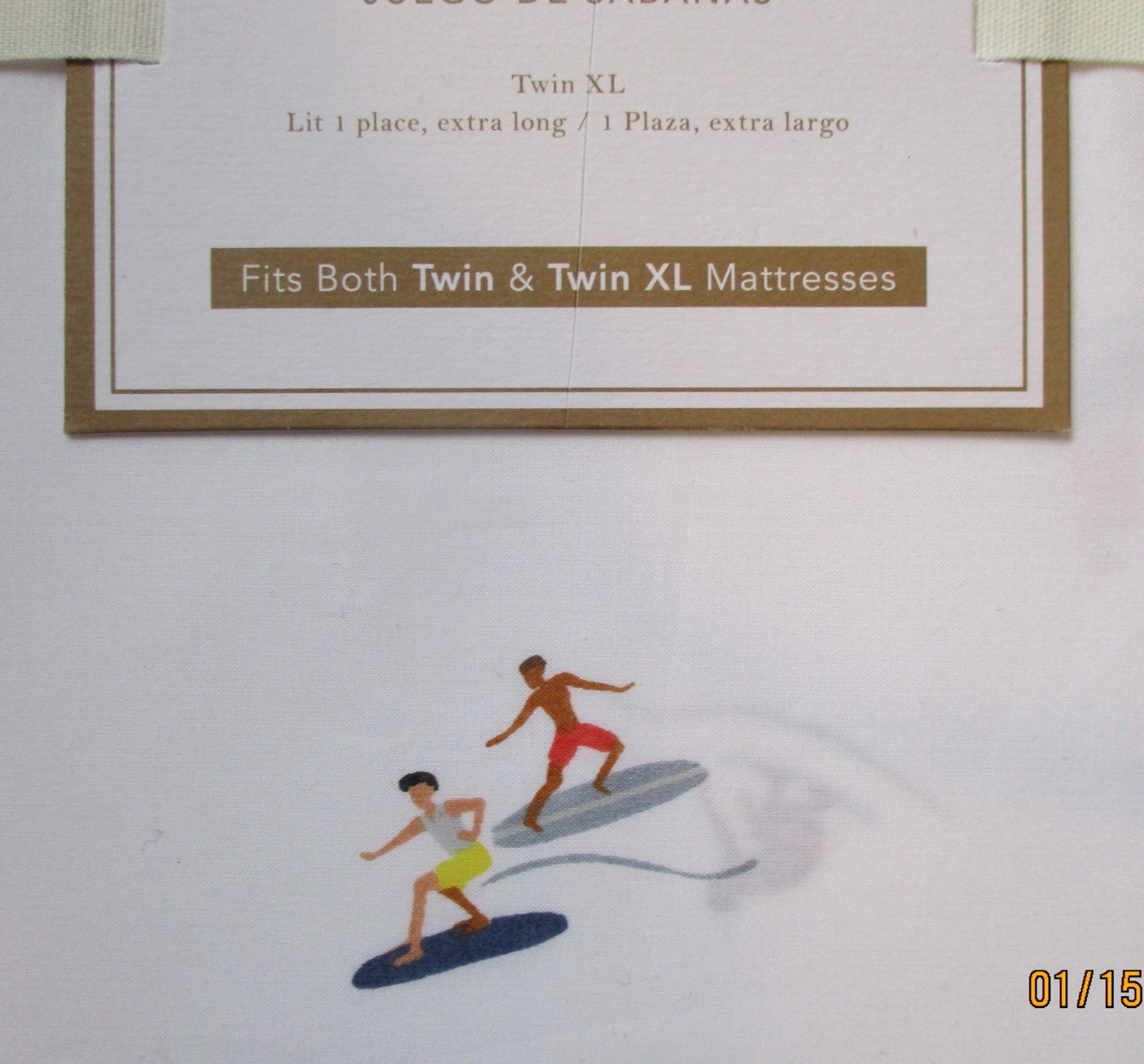 Pottery Barn Teen Surfer Organic Sheet Set Twin