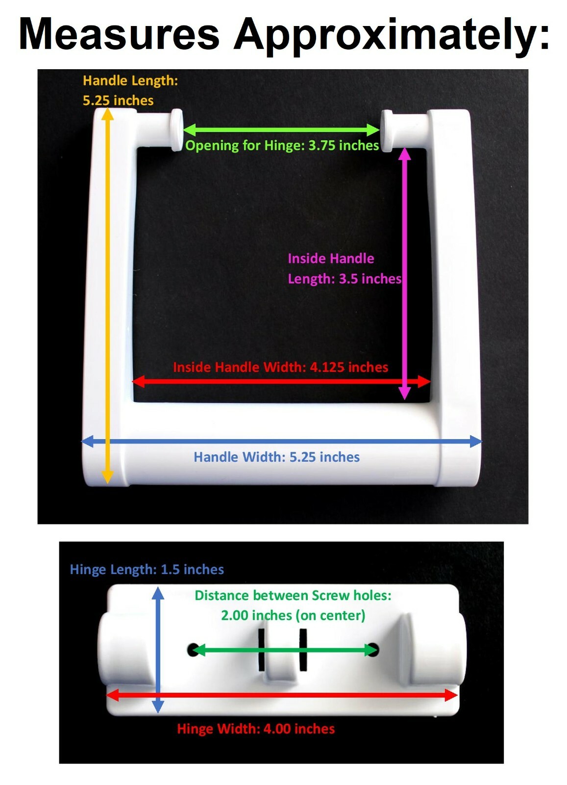 White Plastic Igloo Cooler Replacement Handles # 21023 for 25 - 72 qt Cooler