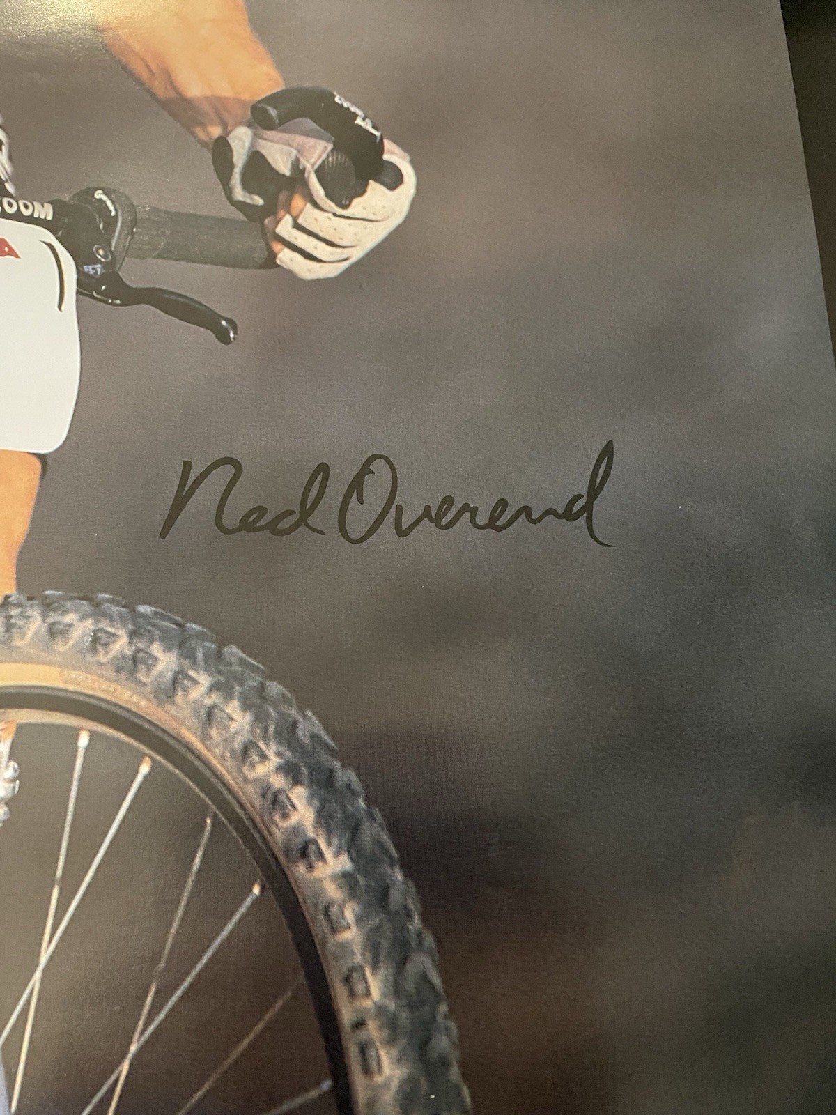Specialized Bicycle Ned Overend Autographed Poster