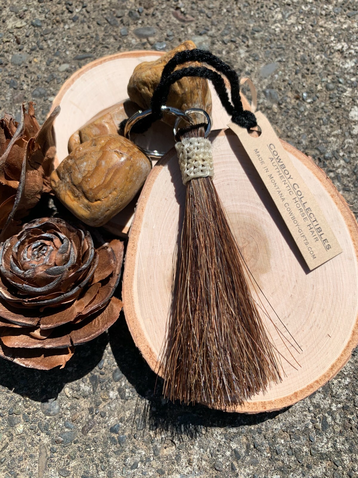 Cowboy Collectibles Horse Hair Tassel Key Chain, Zipper Pull, Decoration - NEW