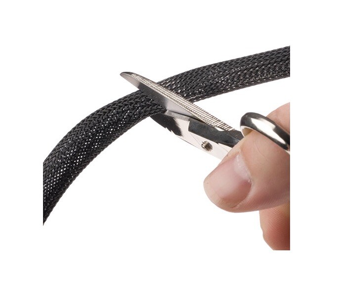 ALL SIZES & COLORS 5 FT - 100 FT. Expandable Cable Sleeving Braided Tubing LOT