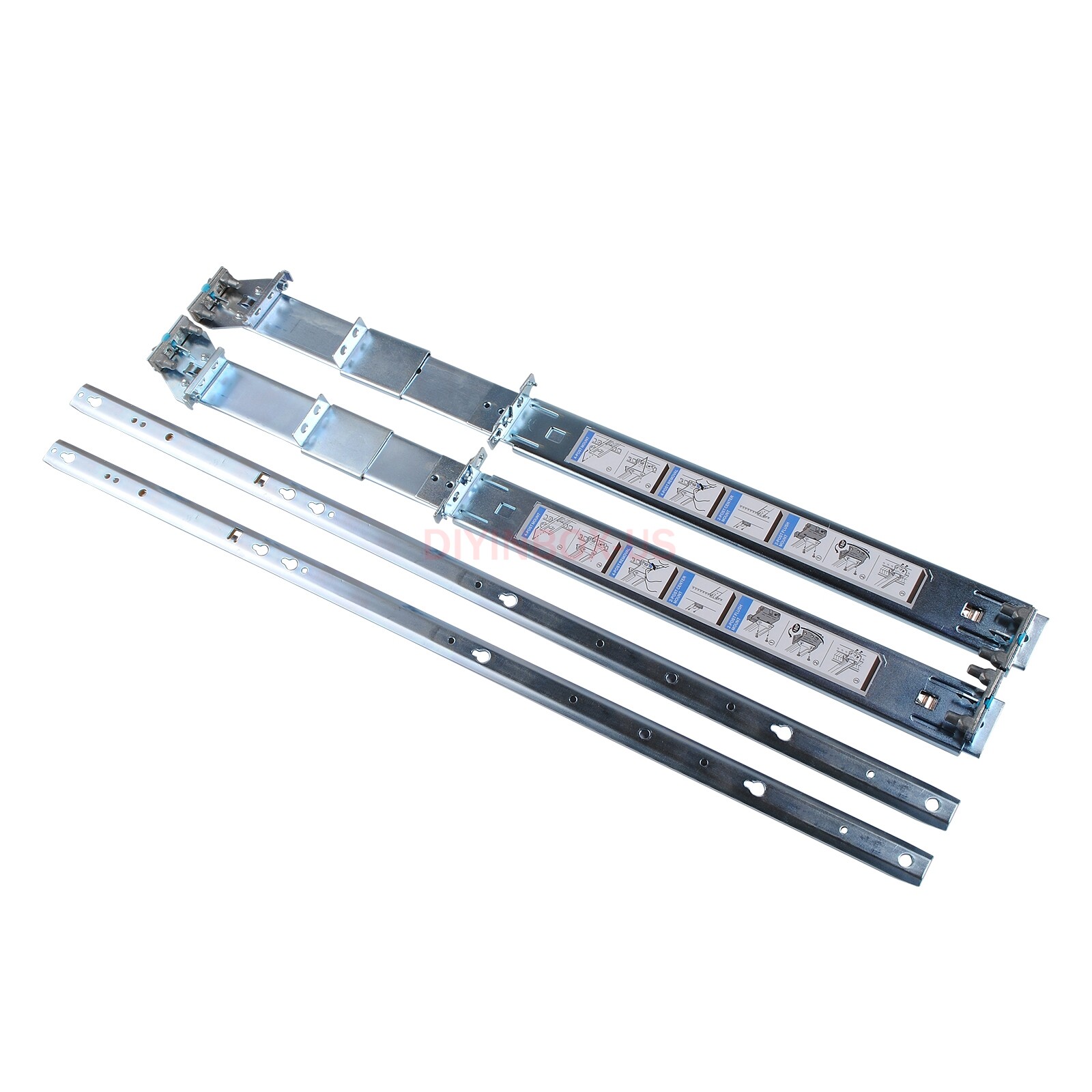 H872R For Dell PowerEdge R720 R730 Server 2U Ready Rail Rails Kit