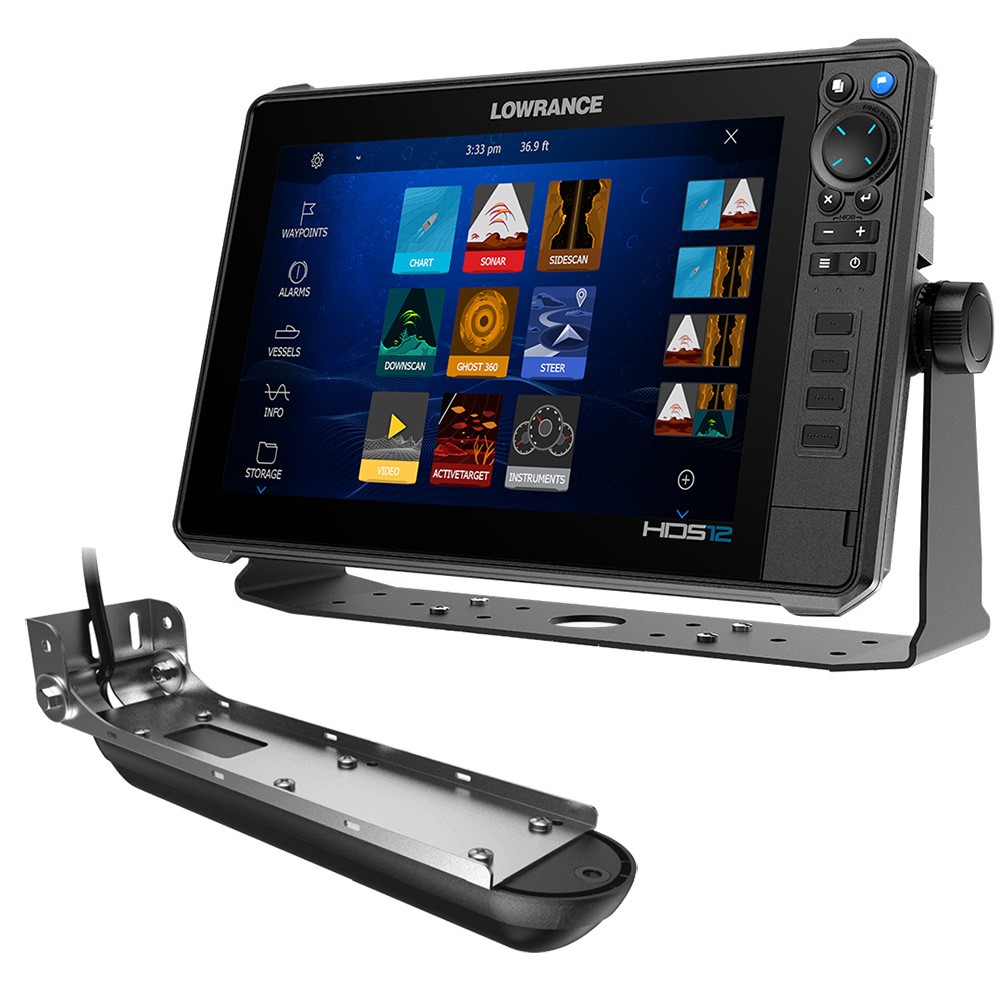 Lowrance HDS PRO 12 w/Preloaded C-MAP DISCOVER OnBoard & Active Imaging 3-in-...