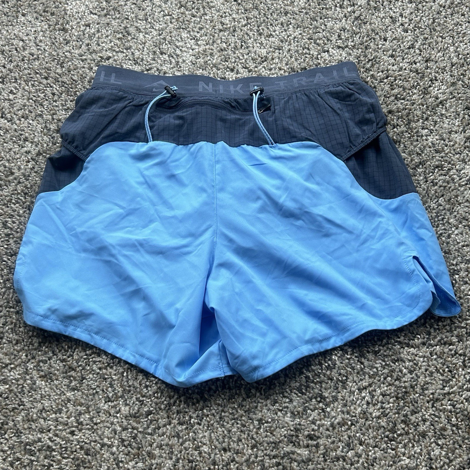 Nike Trail Second Sunrise 5” Lined Running Shorts Blue Mens Small HJ3572-412