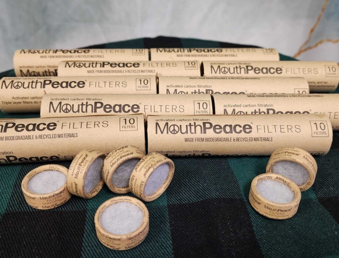 MouthPeace ORIGINAL Carbon Filter Replacements - 10 Packs of 10pc Filter Rolls