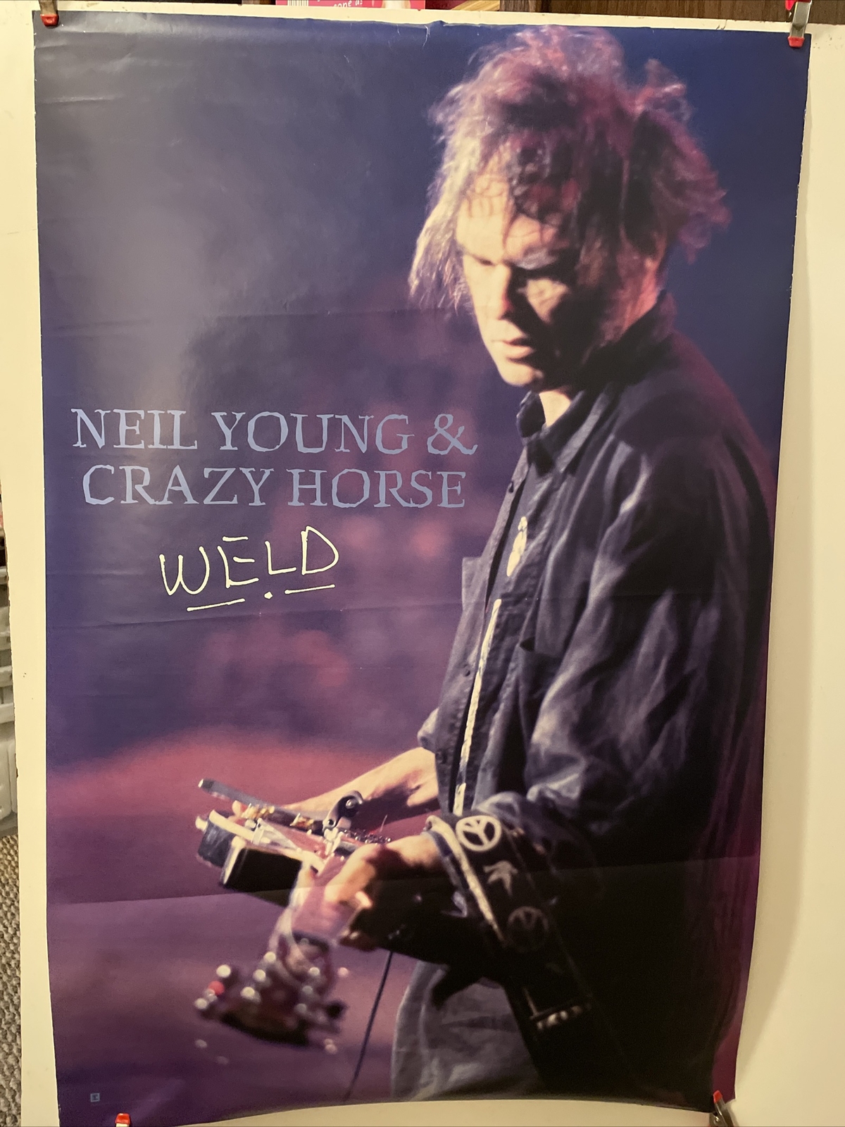 NEIL YOUNG "WELD" U.S. PROMO POSTER 23 X 35 Classic Guitar Rock Music Legend