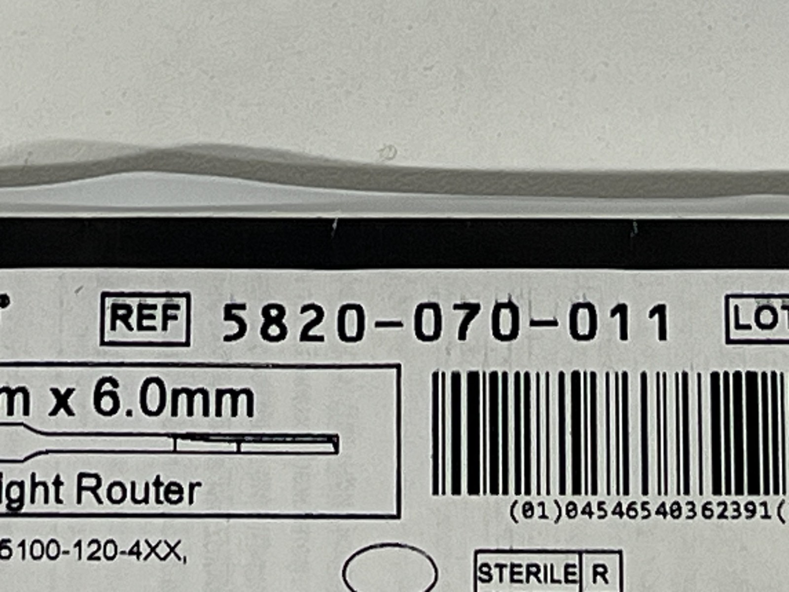 STRYKER Straight Router 5820-070-011 Exp.2027-07 to 2028-09 (*H19/EE2)