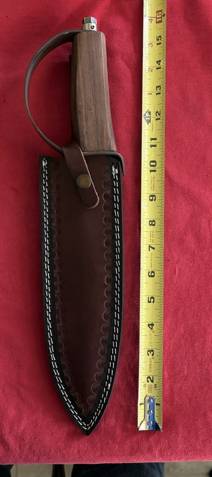 Civil War Reenactment Bowie Knife Brass Handle 9.25 Blade