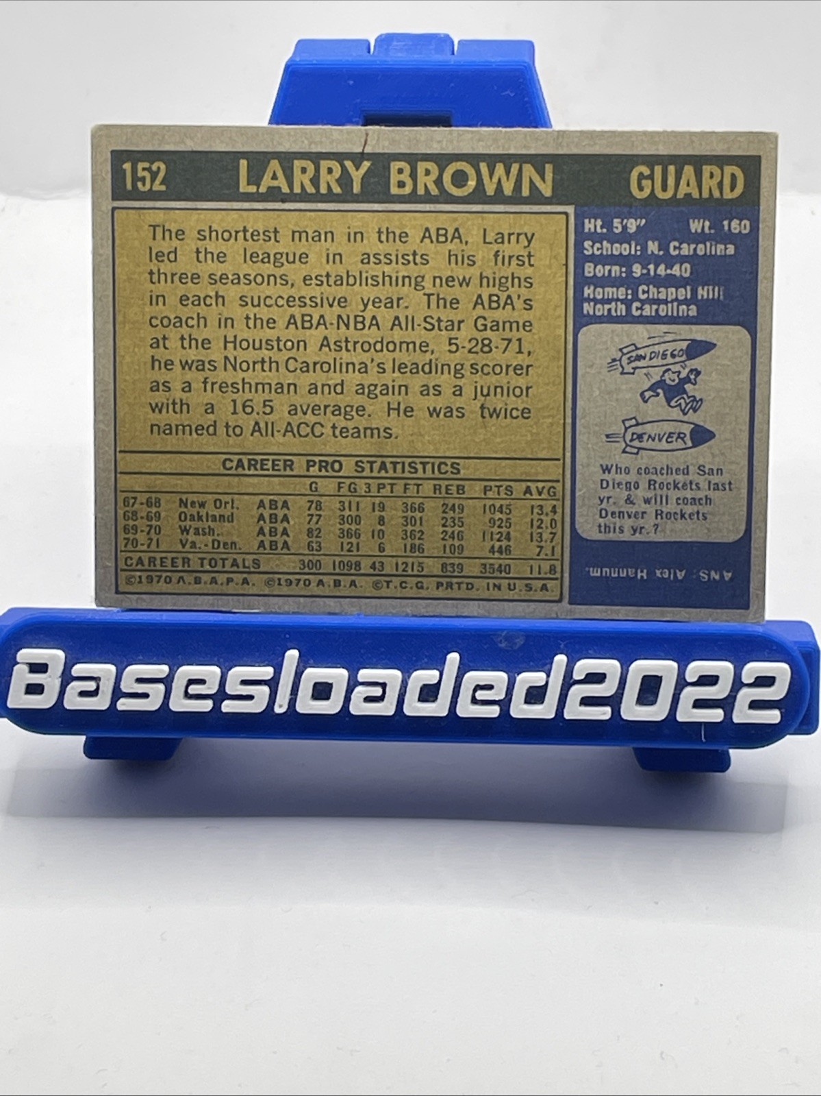 1971-72 Topps Connie Hawkins X2 #105,Jerry Sloan #87,Larry Brown #152, Unseld 96