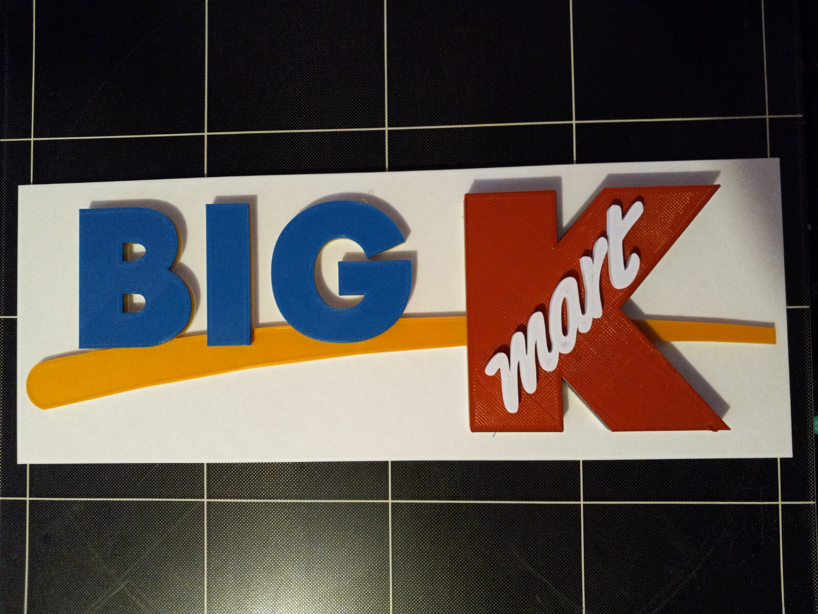 15" Vintage 3D Big K Kmart Sign, 3D printed. 3D reproduction logo 15"×6"×1"