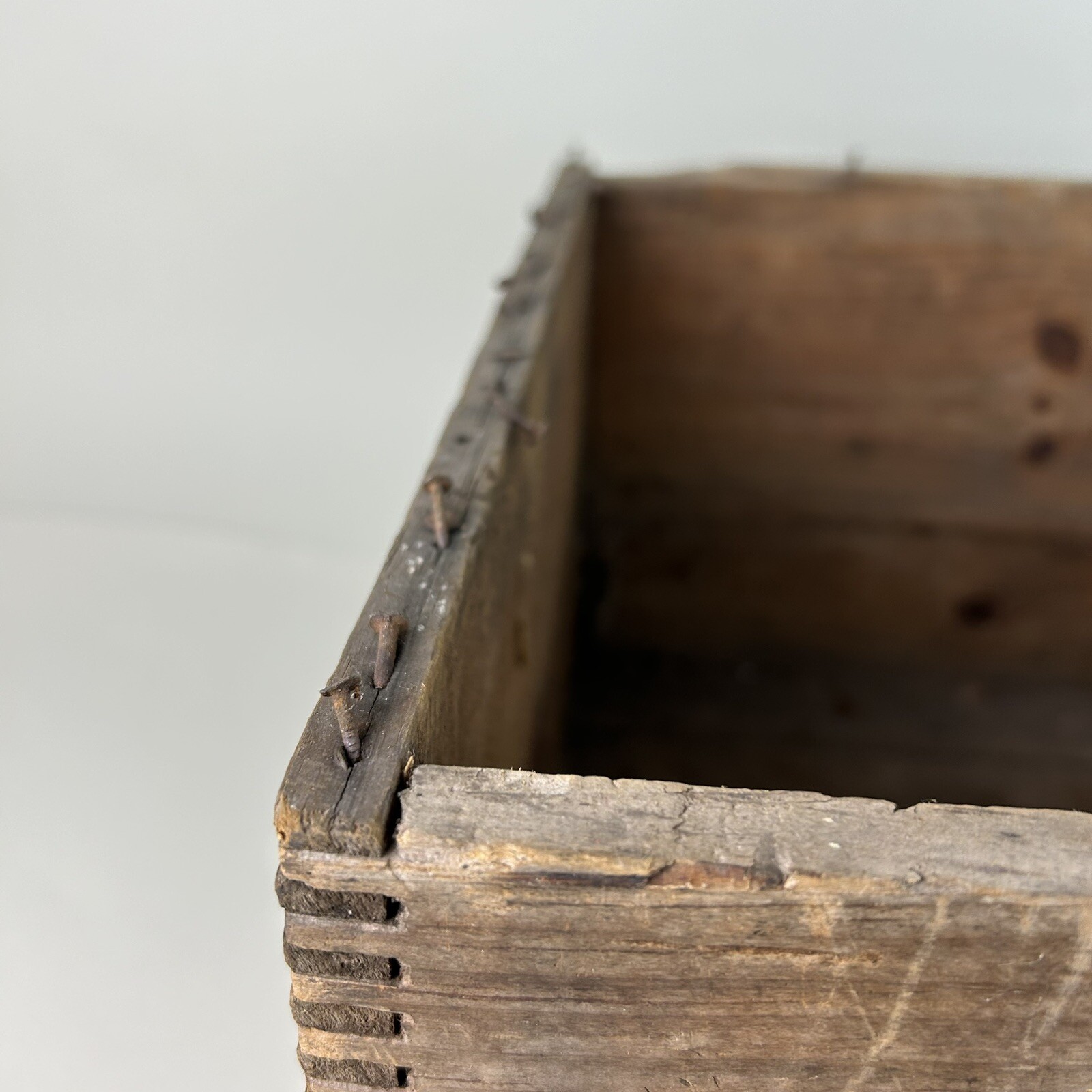 Antique 25lb Explosive Dynamite Dovetail Wood Crate ICC 14 National Eldred PA