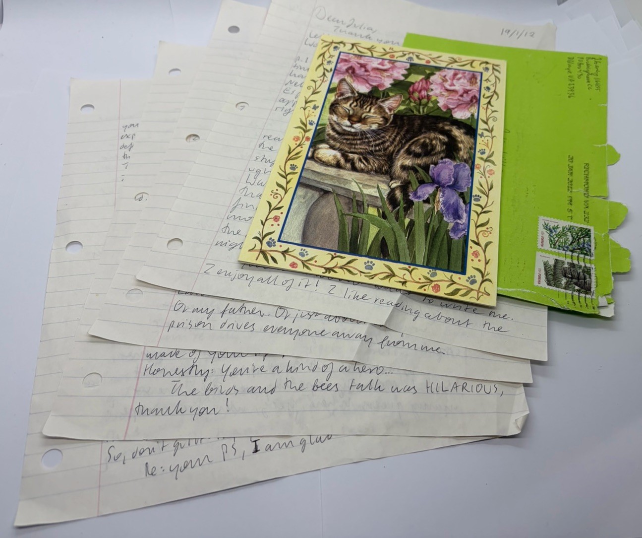 Jens Soering Soring Prison Card & Letter Signed Authentic RARE True Crime 2012