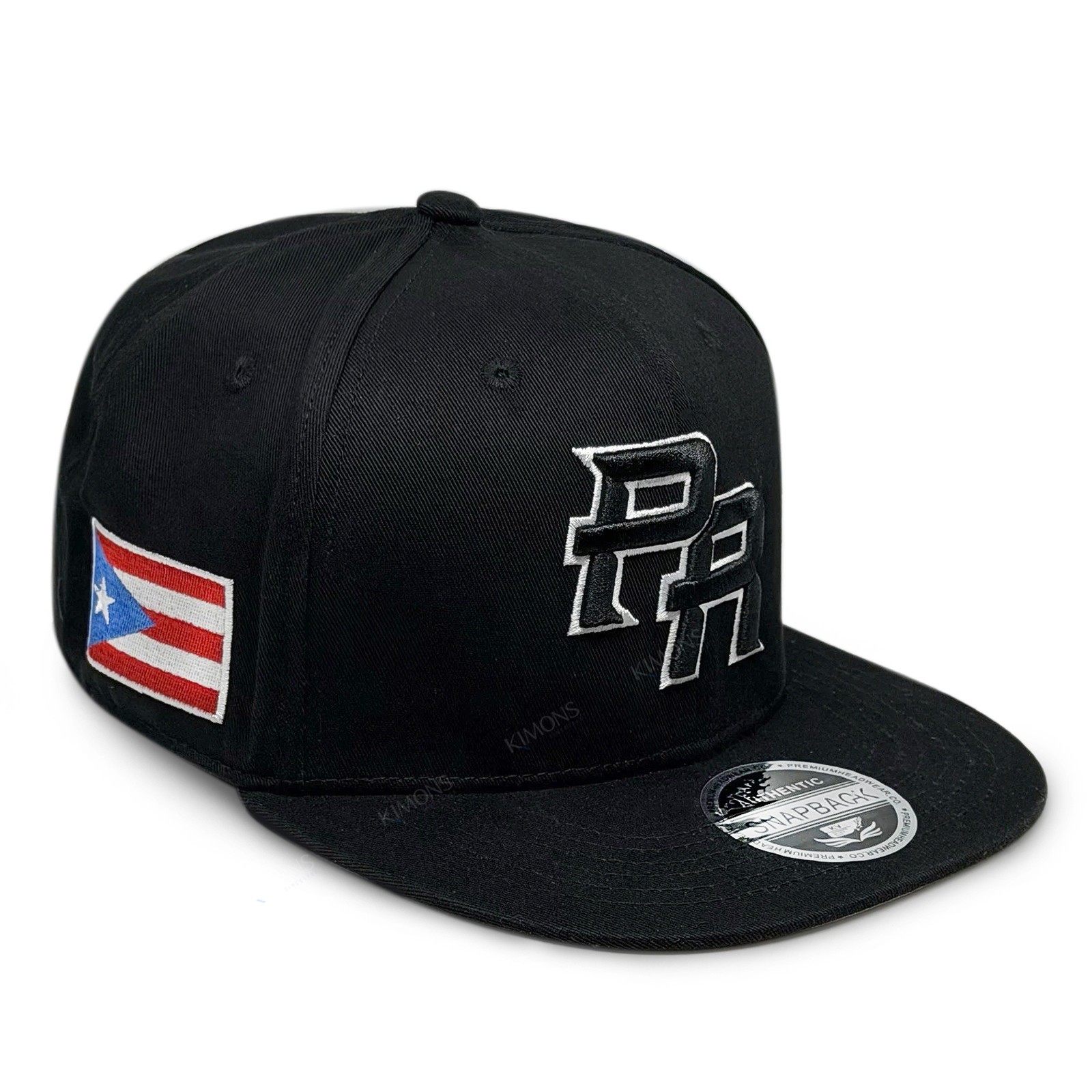 Puerto Rico Baseball Hat PR Flag 3D Embroidered Snapback WBC Cap Black Blue Red