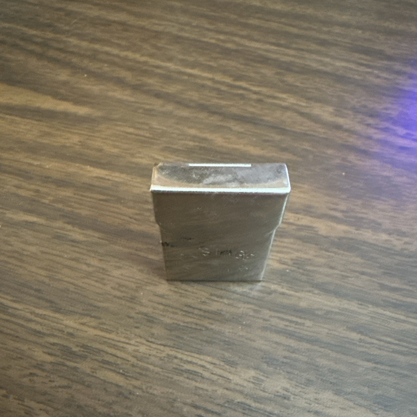 Antique Postage Stamp Holder Fold Top