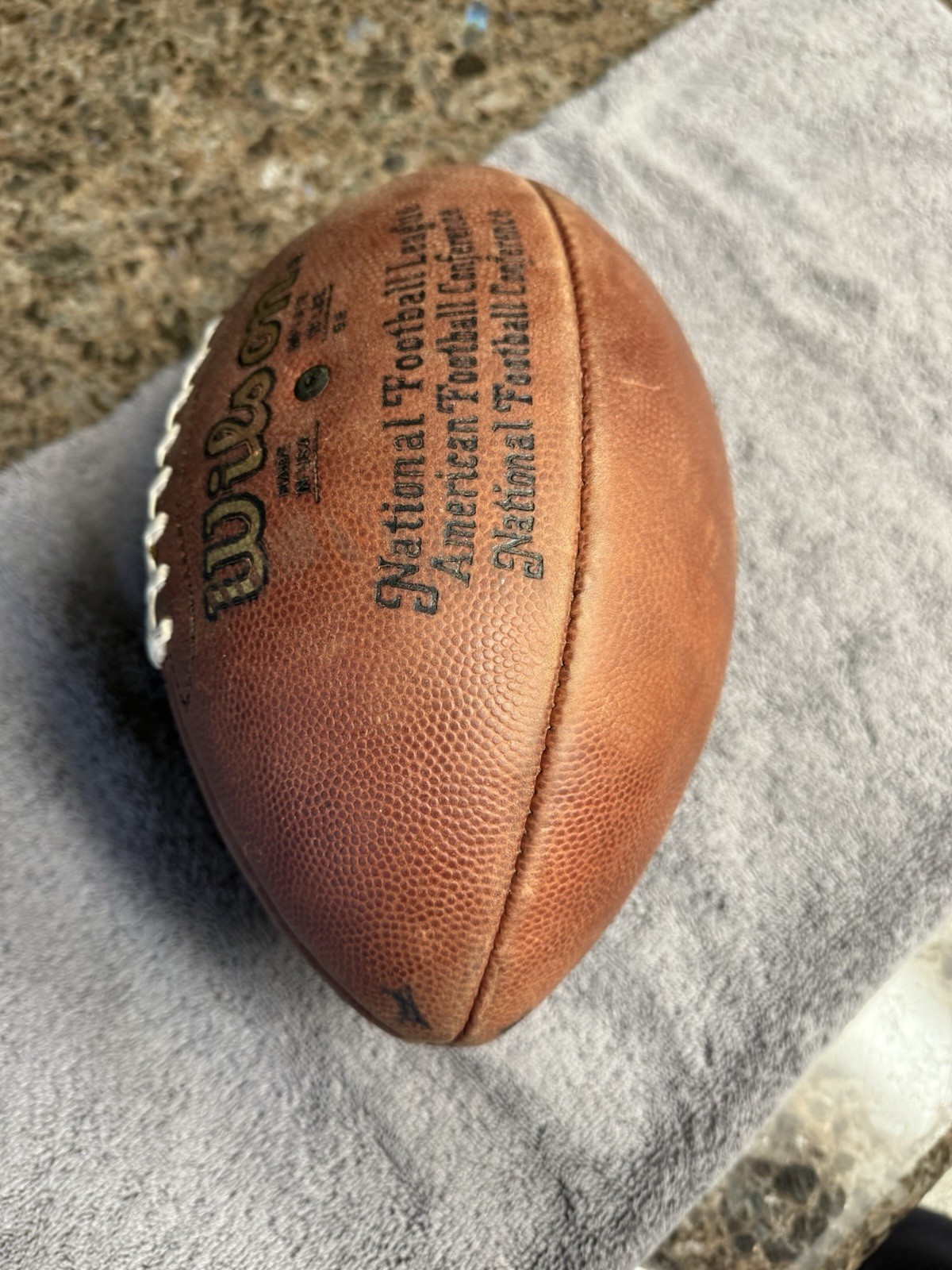 Brad Johnson GAME-USED💪Signed +Inscribed Ball Tampa Bay Buccaneers 2002-2003