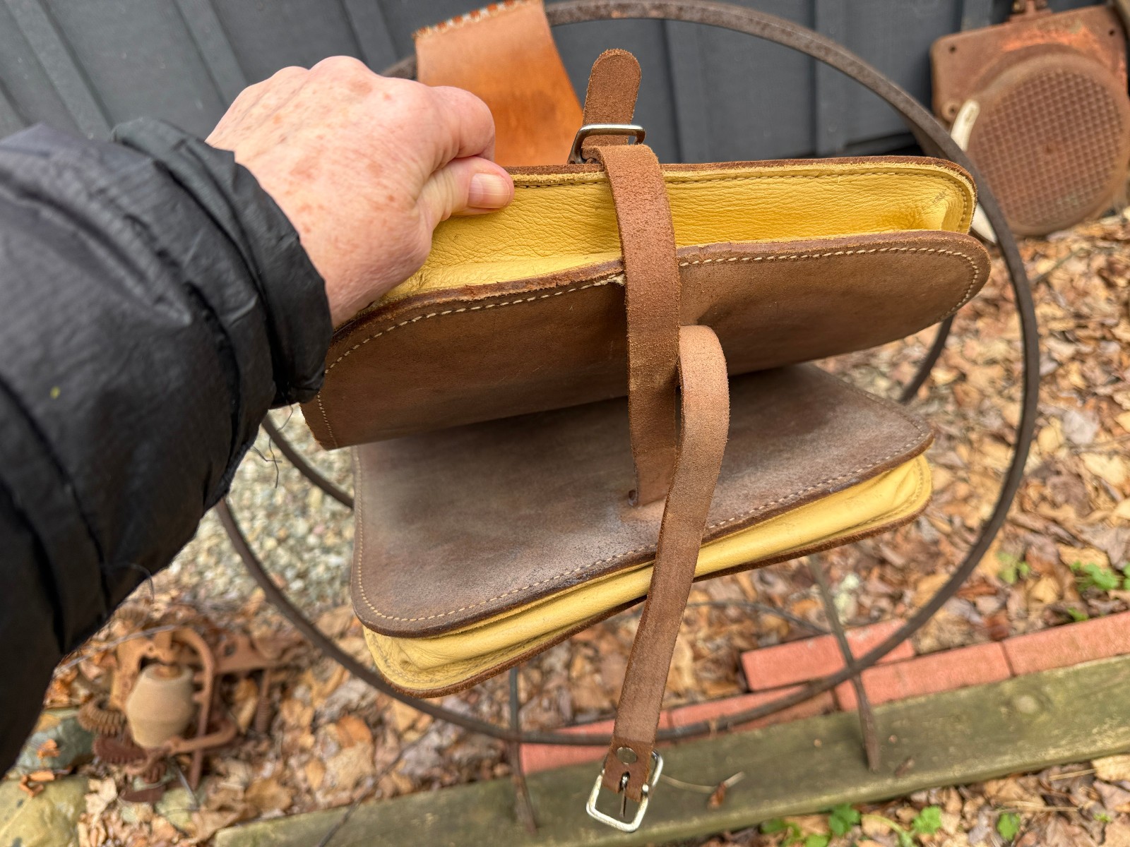 VTG LEATHER SADDLE BAGS WESTERN EQUESTRIAN TACK HORSE TACK CUSTOM HAND MADE