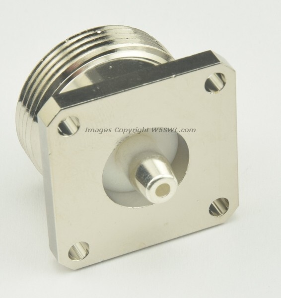 7/16 DIN Connector Female Chassis Mount Solder Cup Post RF Connection - by W5SWL