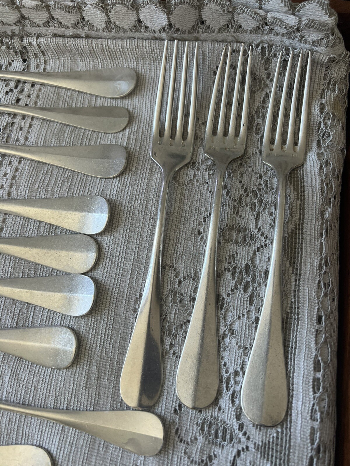 Antique Felix Freres 90/100/60 Silverplate Flatware Set of 22 Pc Toulouse France