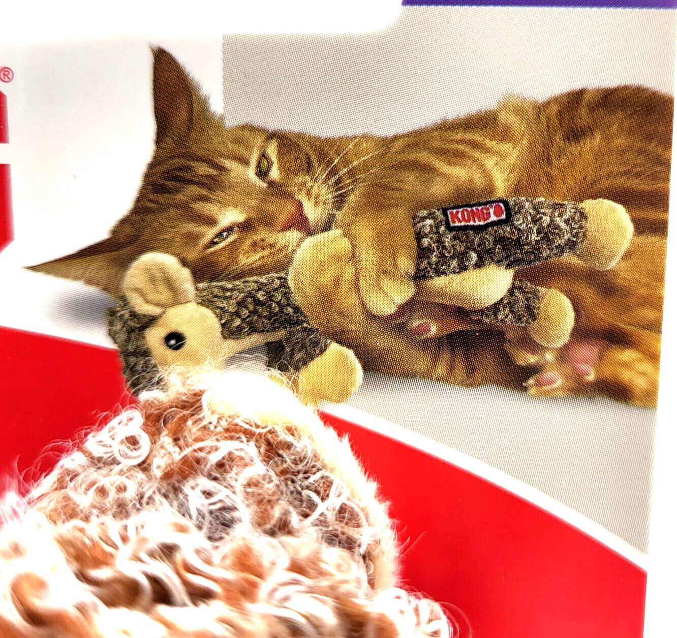 Kong Luvs Mouse Soft Crackling Interactive Catnip Cat Toy 7"